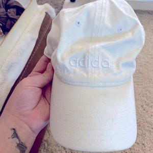 Adidas White Cap/Hat